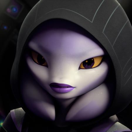 anthropomorphic female female alien hoodie