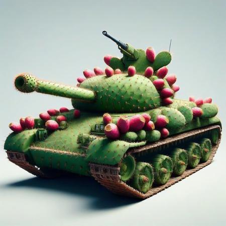tank  <lora:Prickly Pear Style v1:1>, Prickly Pear Style,