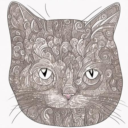 <lyco:Doodle_Sa_May :1.0>  cat by doodle style