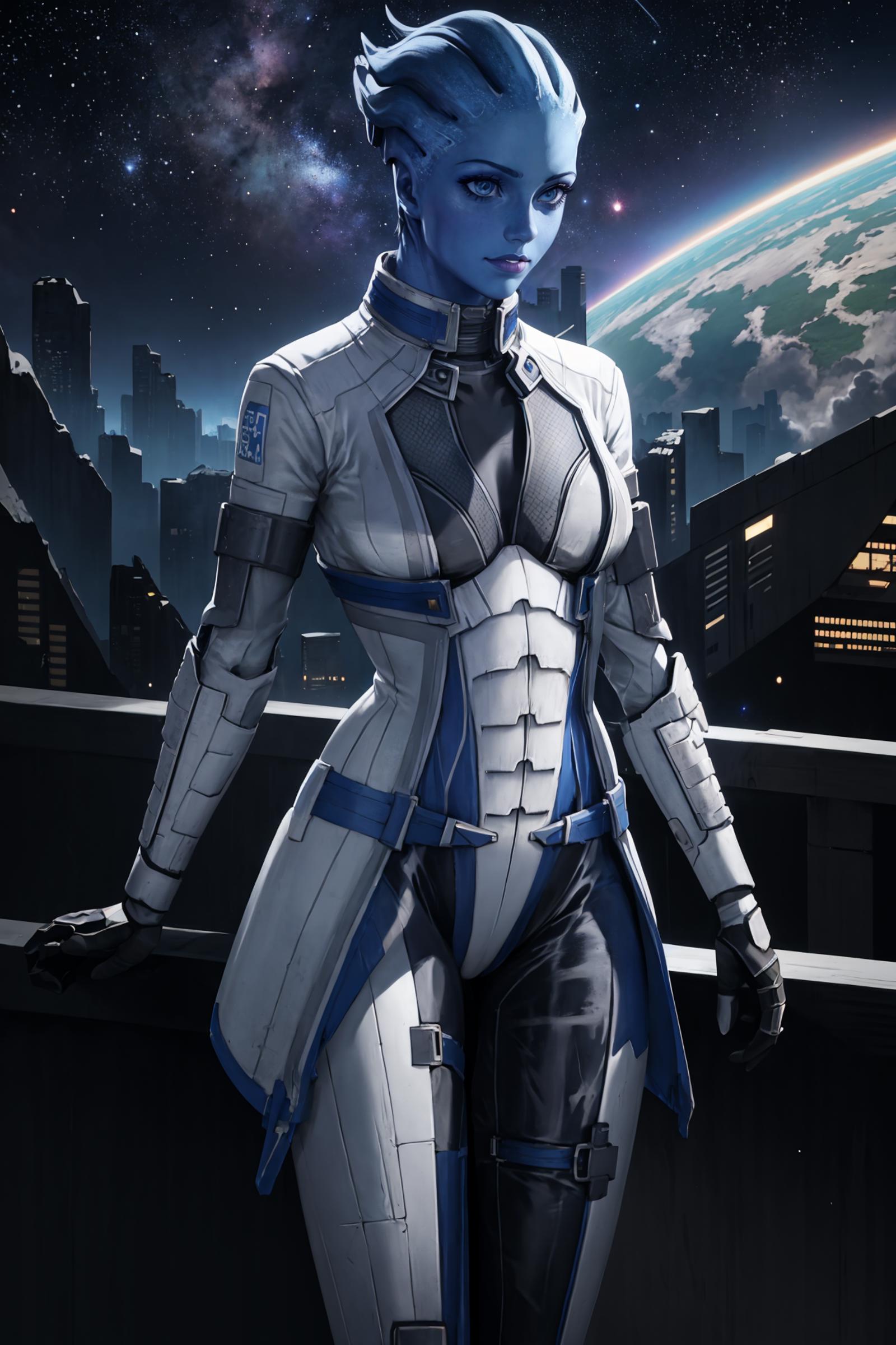 Liara T'Soni (Mass Effect) | 2 Outfits LoCon | 1 Outfit LoRA image by Manityro