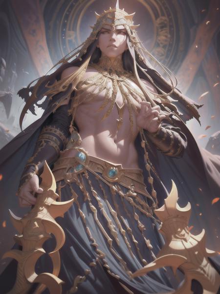 cursed king, deep focus, d & d, fantasy, intricate, elegant, highly detailed, digital painting, artstation, concept art, matte, sharp focus, illustration, hearthstone, art by artgerm and greg rutkowski and alphonse mucha