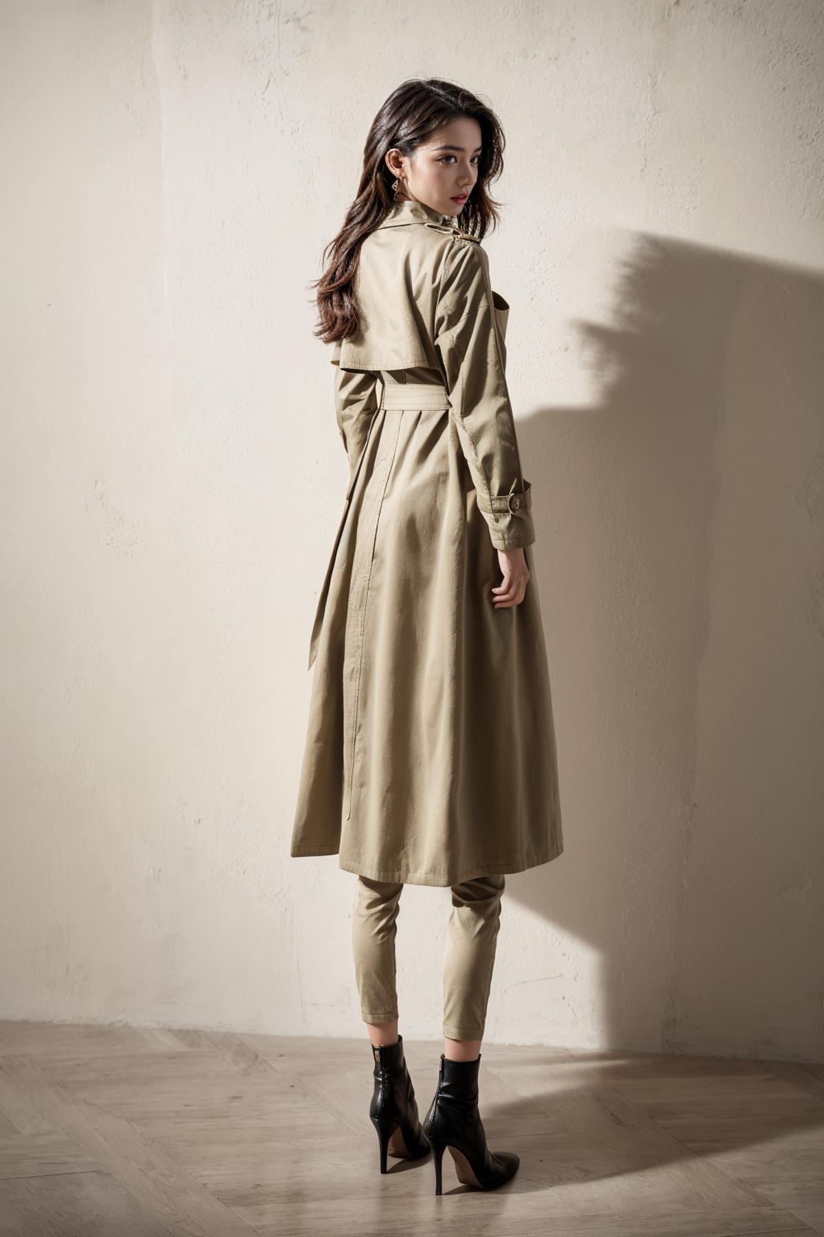 韩版时尚风衣/Korean style fashion trench coat image by KolXL