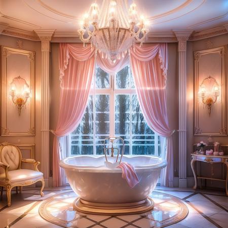 <lora:JJsLoveHotel_V2-000013:.6>, ((Love Hotel)) ,realistic, best quality, masterpiece , ((soft lighting)), heart,  silk, reflection,night, mirror,  window,table, curtains, ((a romantic scene)) RAW photo, (high detailed), dslr, high quality, (ultra realistic), Fujifilm XT3, ceiling light, dramatic lighting,shape of heart, neon light,bathtub, lightbulb,