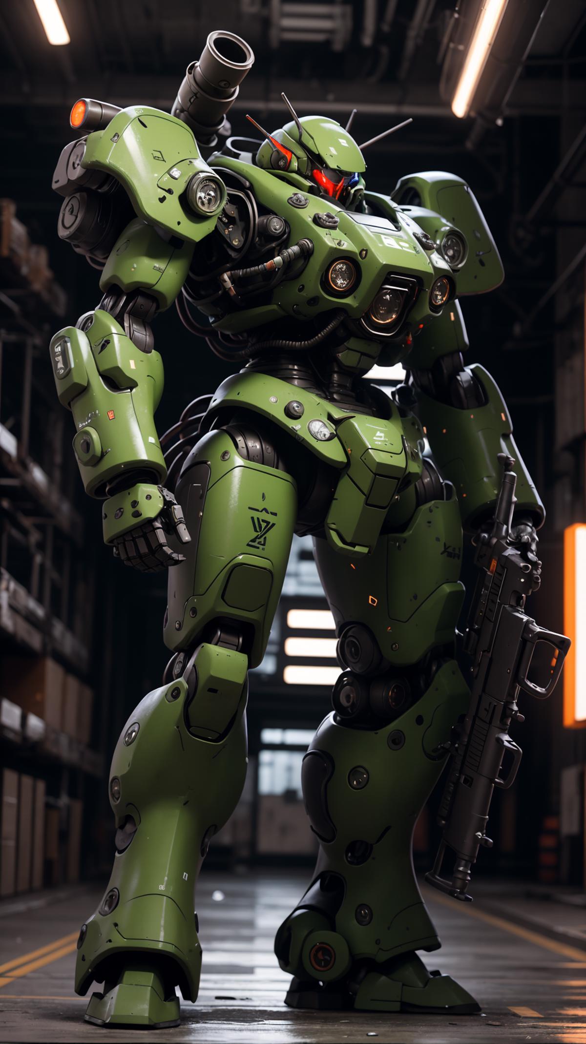 Like a Zagu mech 类似扎古的机甲 image by A_banana