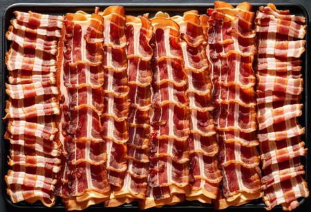 Incredibly Detailed Accurate Picture of A Large Plate Of Bacon