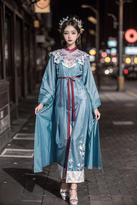 blue hanfu