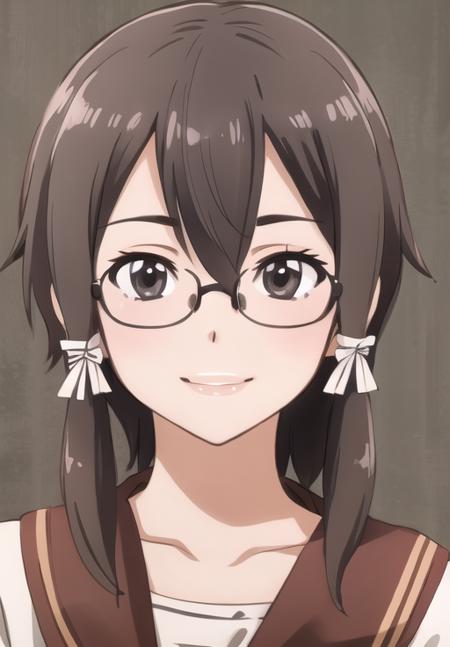 <lora:Asada:0.8>, Asada, smile, portrait, glasses, (seductive, alluring, charming:1.3), beautiful, (highly detailed, high quality:1.3)