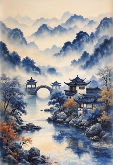 DK_Traditional Chinese Ink-Wash Landscape Painting_Ancient Scene Creation v1.0