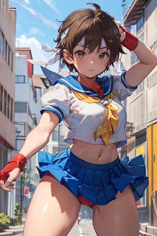 Kasugano Sakura / Street Fighter image by kenkenziro729