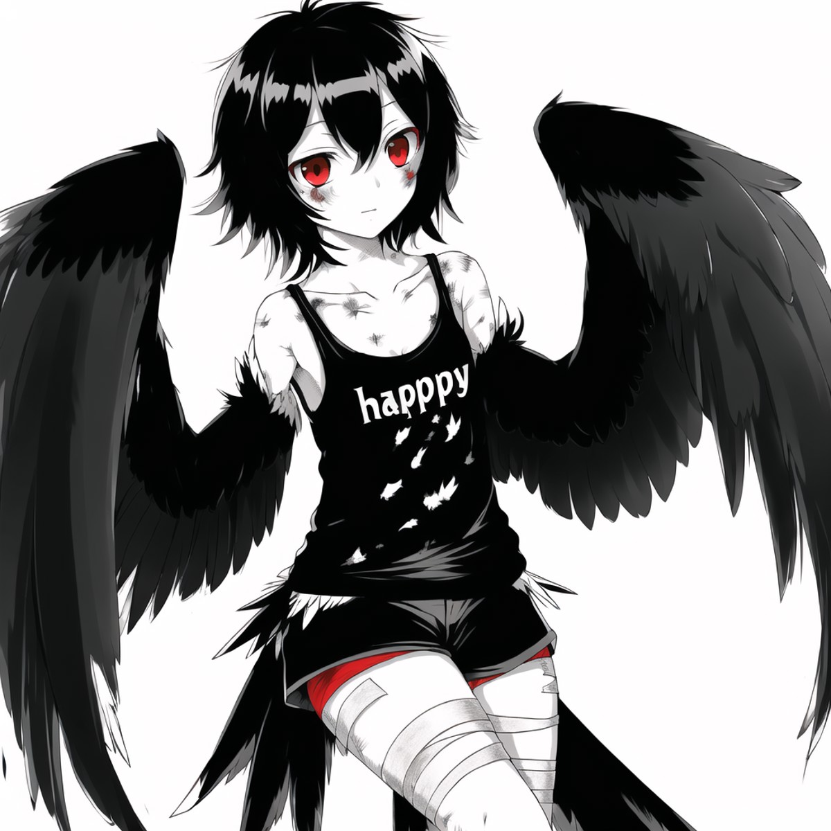 <lora:harpy-1_harpy-2--harpy-3_harpy-4:1.0>, 

(harpy:1.0,), (bird wings, bird legs:1.0), claws, bird tail,


black hair, ...