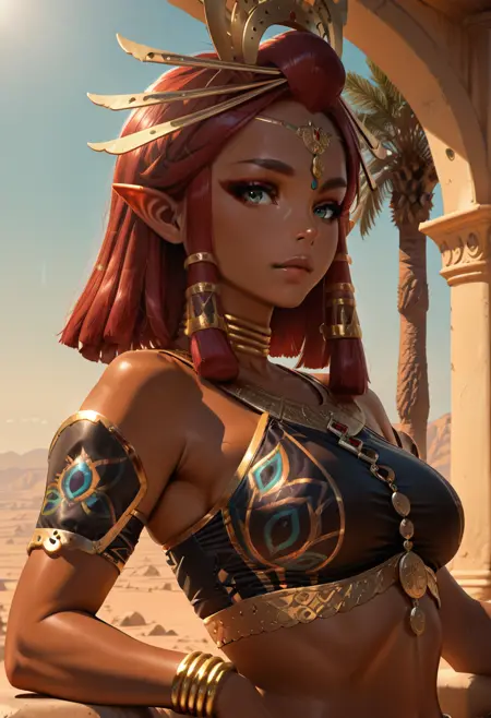 Riju Makeela: Semi-Realistic Gerudo Princess (The Legend Of Zelda: Tears of the Kingdom) [Illustrious]