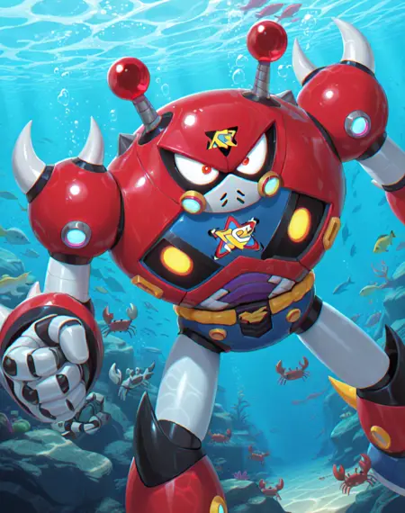 Bubble Crab (Mega Man X) (Illustrious) (AD)