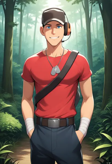 Scout / Jeremy | Team Fortress 2 [ILLUSTRIOUS] by Mlaofmd