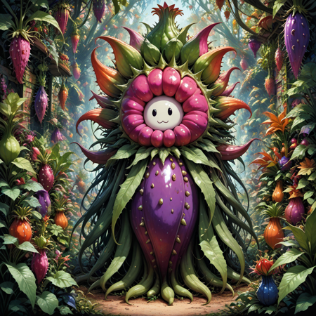 Monster plant II - cute (SDXL/Illustrious) Illustrious