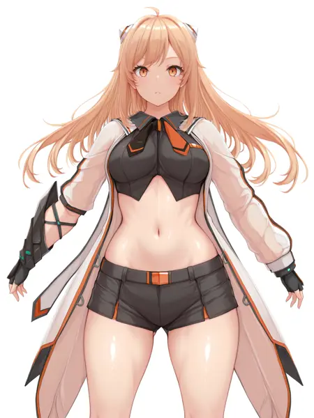 Soulworker / Haru Estia's awaken outfit 哈露覺醒時裝 midriff and crop clothes