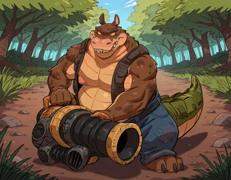 Dingodile - crash bandicoot 4 it's about time ( Illustrious )