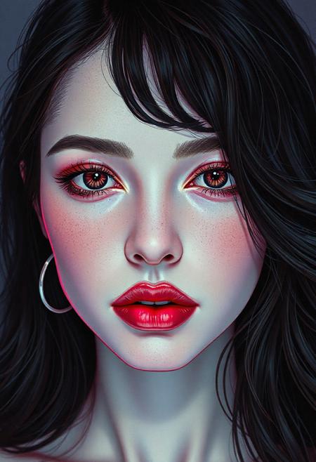 high quality design aesthetics, synth pop, detailed, pop album cover, beautiful young white woman, artist name "Musaic", album title "Love Story"