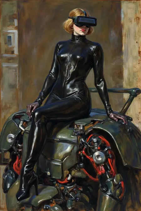 La Belle Époque Impressionism Oil Painting Style (Henri de Toulouse-Lautrec)