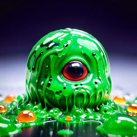 masterpiece, best quality, amazing quality, very aesthetic, dynamic angle, face focus, depth of field,<lora:sdxl\style\gummy-slime\Slime_Morph_V4.safetensors:1.0:1.0>