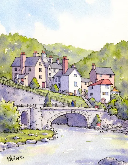 Vibrant Watercolor Painting