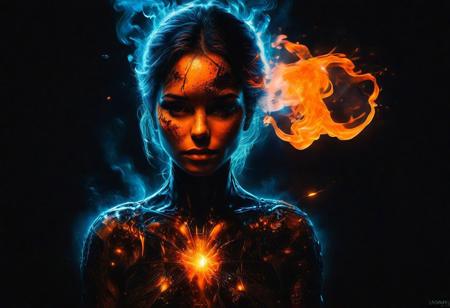 Silhouette real, breathtaking detailed, masterpiece, lovely, charming, awe-inspiring, radiant, magnificent. (real female withvibrant orange glowing smoldering accent and shiny gold color scheme:1.02). glossy.
<lora:InkArtXL_1.2:0.4> <lora:FaeTastic:0.35> . award-winning, professional, highly detailed . extremely high-resolution details, photographic, realism pushed to extreme, fine texture, incredibly lifelike, high contrast, well defined, realistic skin, detailed skin.