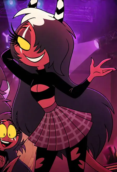 Sallie May - Hell's Bell's short outfit IL&NoobAI | Shrekman Hellaverse Loras