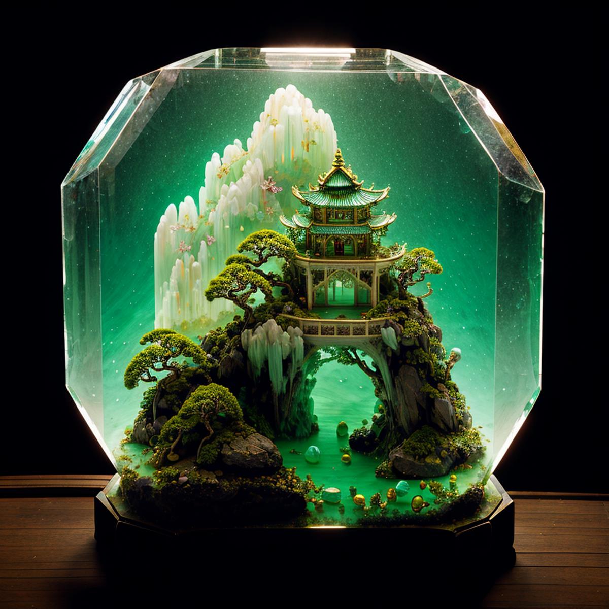 微型山水盆景 Miniature bonsai image by ali_ali