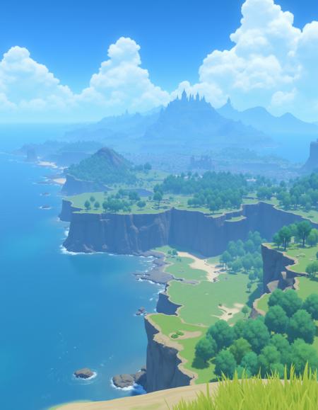 Genshin style landscapes Unified TEST v1.0