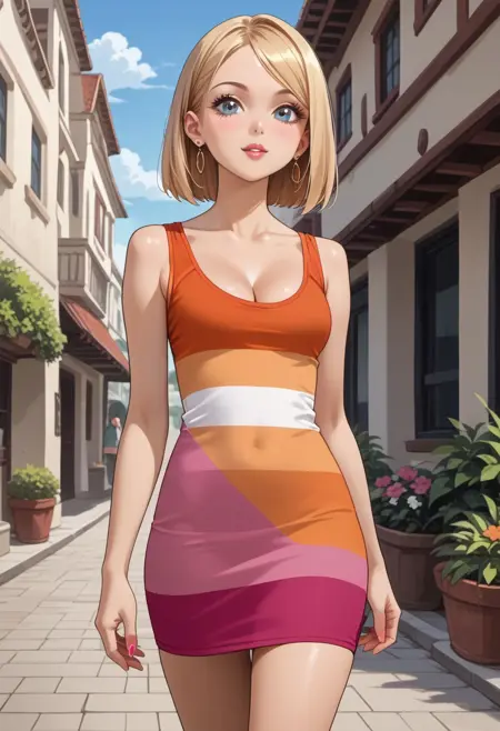 Lesbian pride dress (pony)