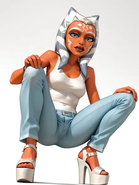 Asoka Tano (Star Wars: The Clone Wars) PonyDiffusionXL/illustriousXL