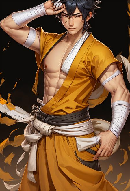 Japan_Arcade game_illustration_warrior v1.0