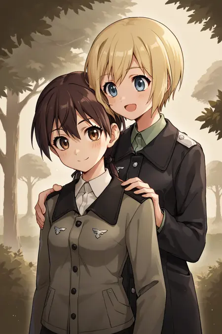 Barkhorn and Hartmann || Strike Witches