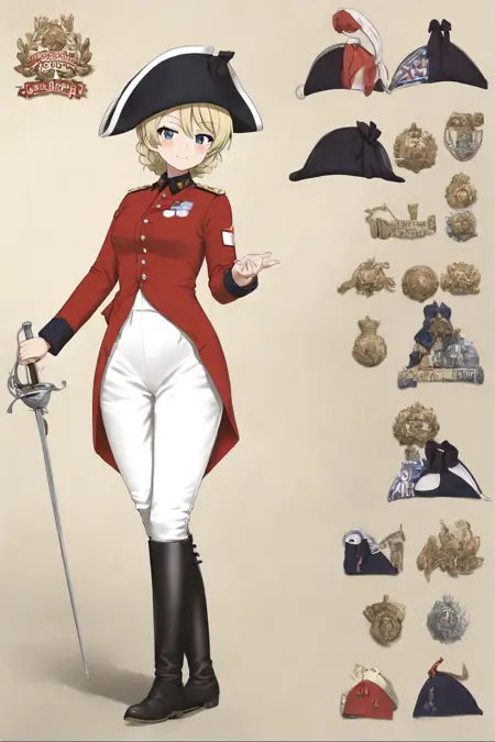 Red coat:british army uniform