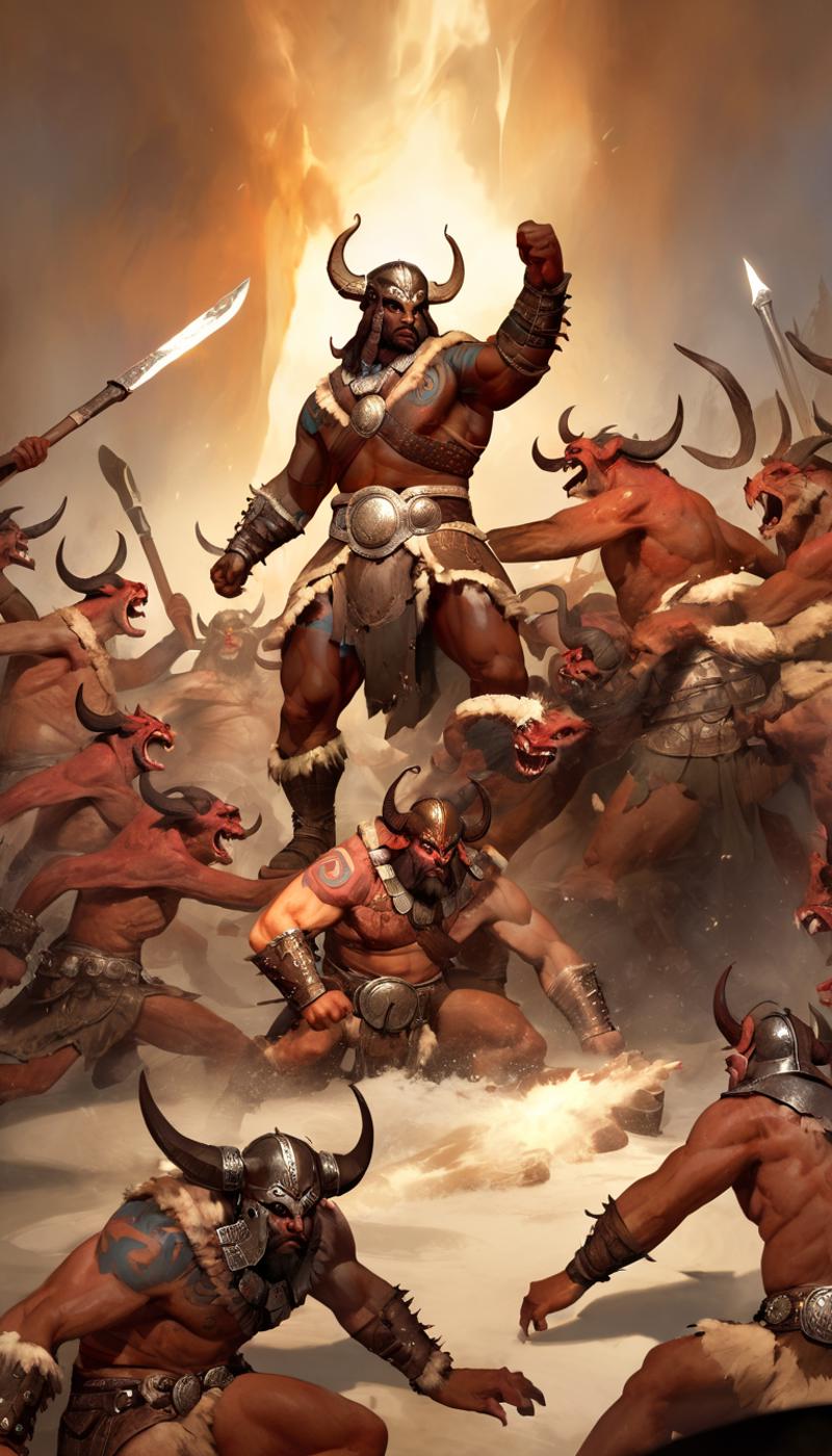 Barbarian [Diablo 4/IV] LoRA XL image by Hevok