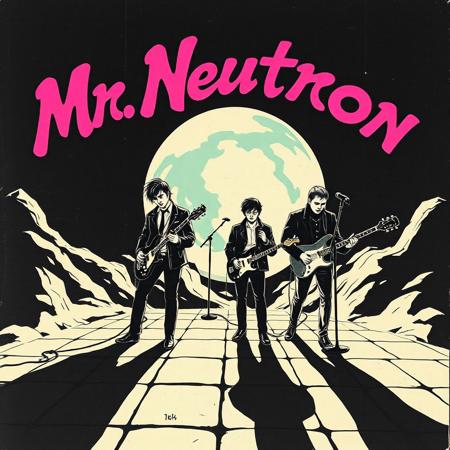 A cover of a Post-Punk album of a band called "Mr. Neutron"