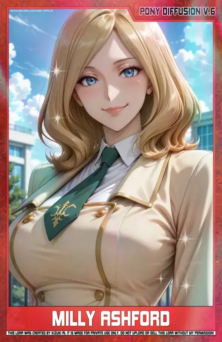 KizukiAi - Code Geass - Milly Ashford [Beta] [Pony Diffusion XL V.6] [SD1 - Original V1.5]