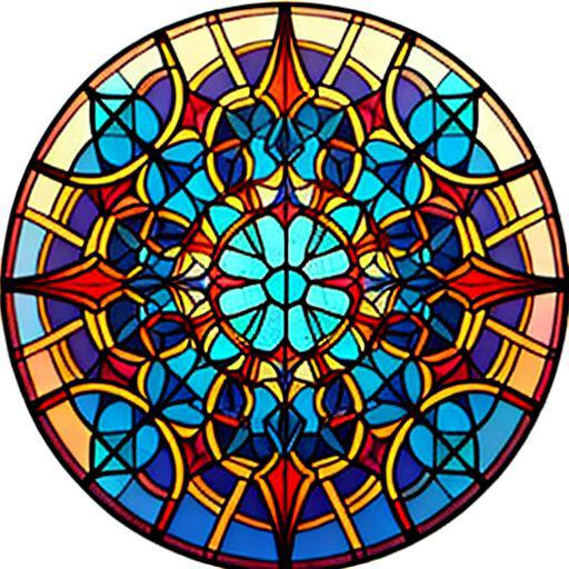 Stained glass circle image by simpledit