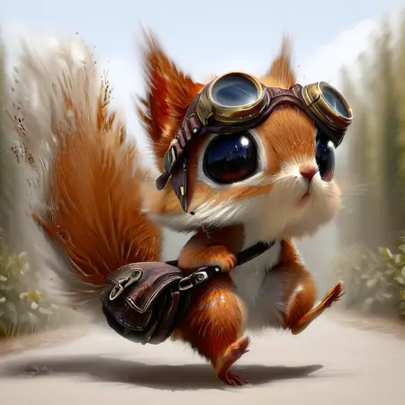 Gizmo - Stylized Squirrel Artificer (OC)
