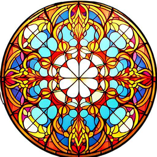 Stained glass circle image by simpledit