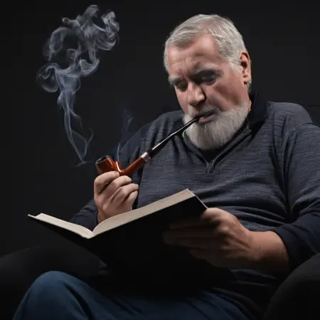 Man Smoking A Pipe (Concept : SDXL)