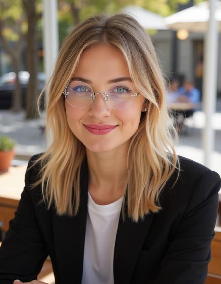 Rimless Round Glasses - FLUX v1.0