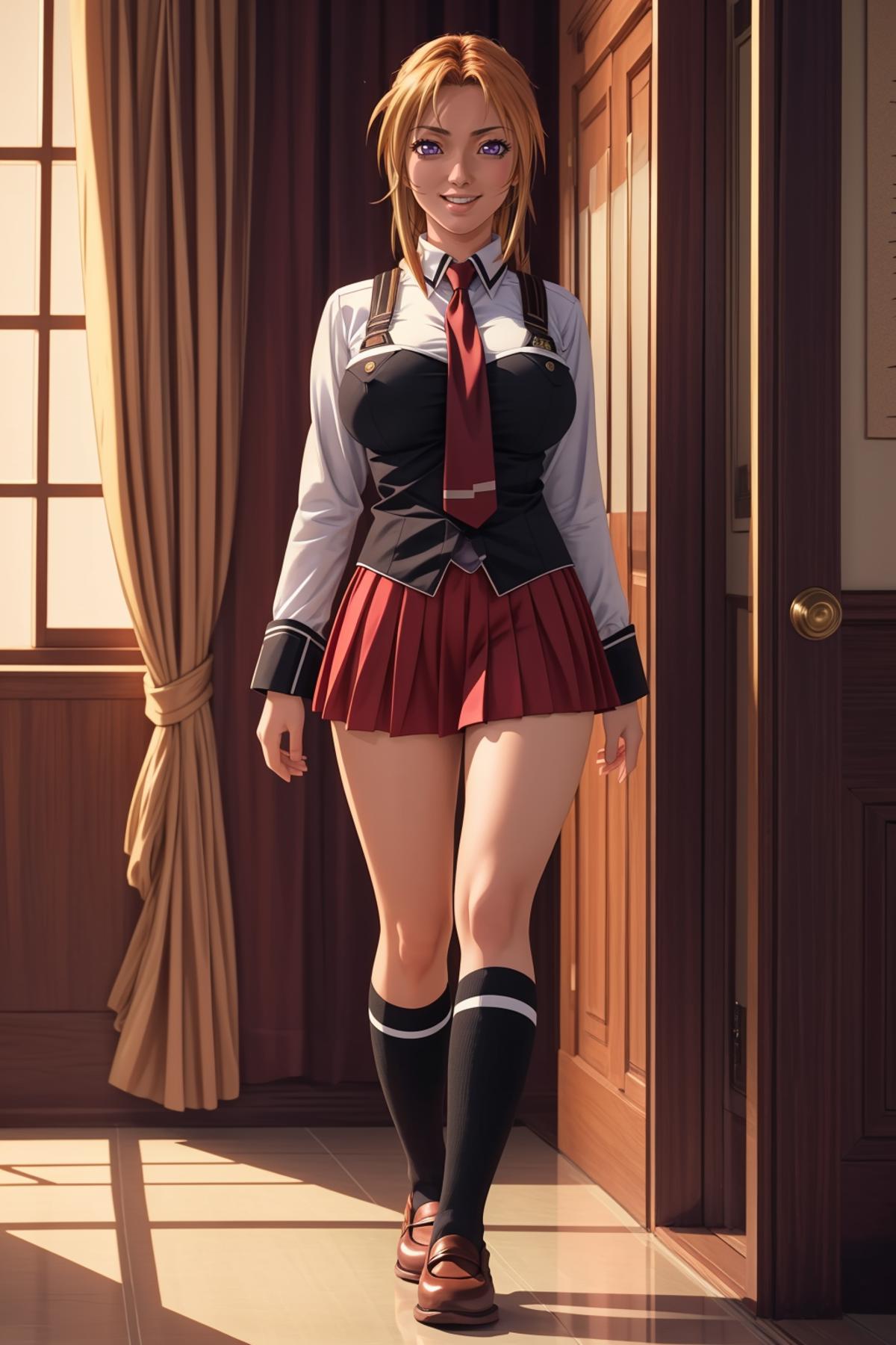 [Bible Black]saeki kaori(school uniform)《黑暗圣经》佐伯香织 image by aiartsy77