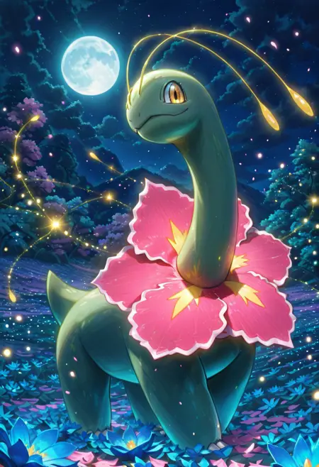 Meganium: Mega Geranium | メガニウム (Pokedex #0154) [Illustrious]