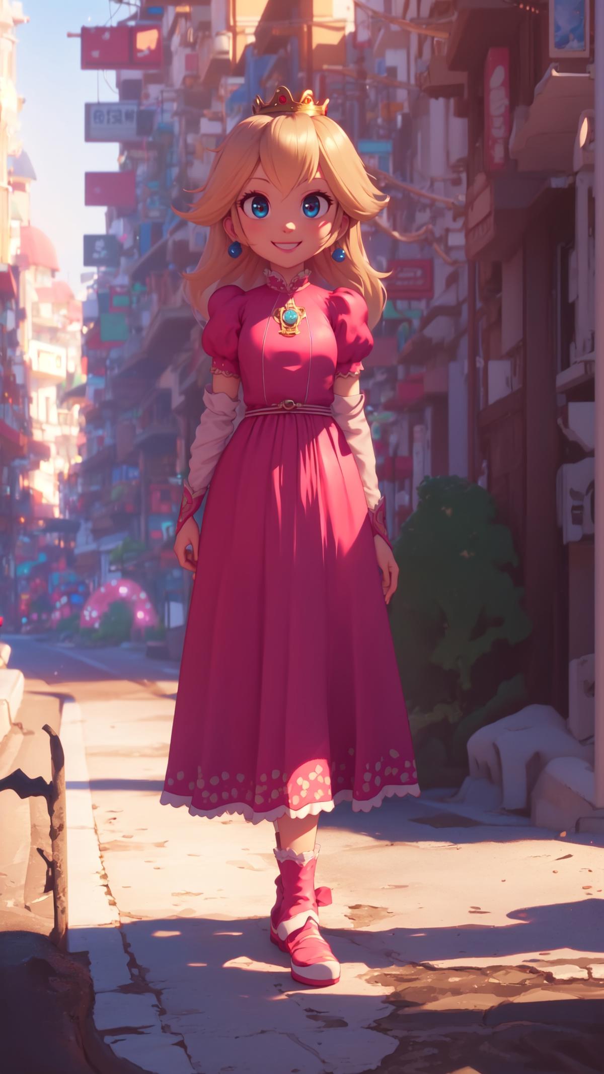 princess peach - The Super Mario Bros. Movie - movie like image by marusame