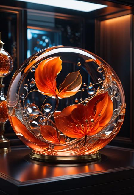 (Concept by Leonardo da Vinci & Edvard Munch, orange,red,Neumorphism, Glassmorphism, beautiful glass display case in cool living room., Miki Asai Macro photography, close-up, hyper detailed, trending on artstation, sharp focus, studio photo, intricate details, highly detailed, by greg rutkowski), Detailed Textures, high quality, high resolution, high Accuracy, realism, color correction, Proper lighting settings, harmonious composition, Behance works,masterpiece,HDR,trending on artstation,sharp focus,high contrast,8K,Hyper-detailed,intricate details,cinematic lighting