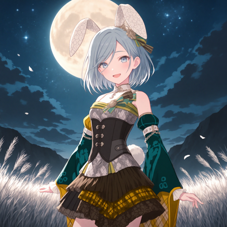 Moon-dreamer Idol Rabbit (Hinomori Shizuku) / Project SEKAI IllustriousXL