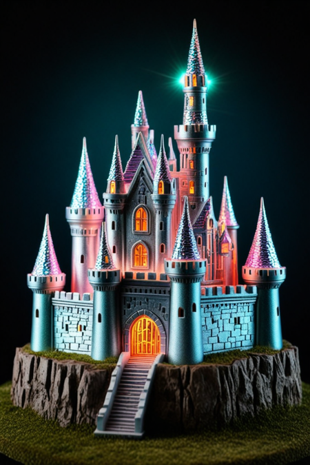 pmg style, castle, magical mystical glowing iridescent, extremely detailed  <lora:pmg_001:1>