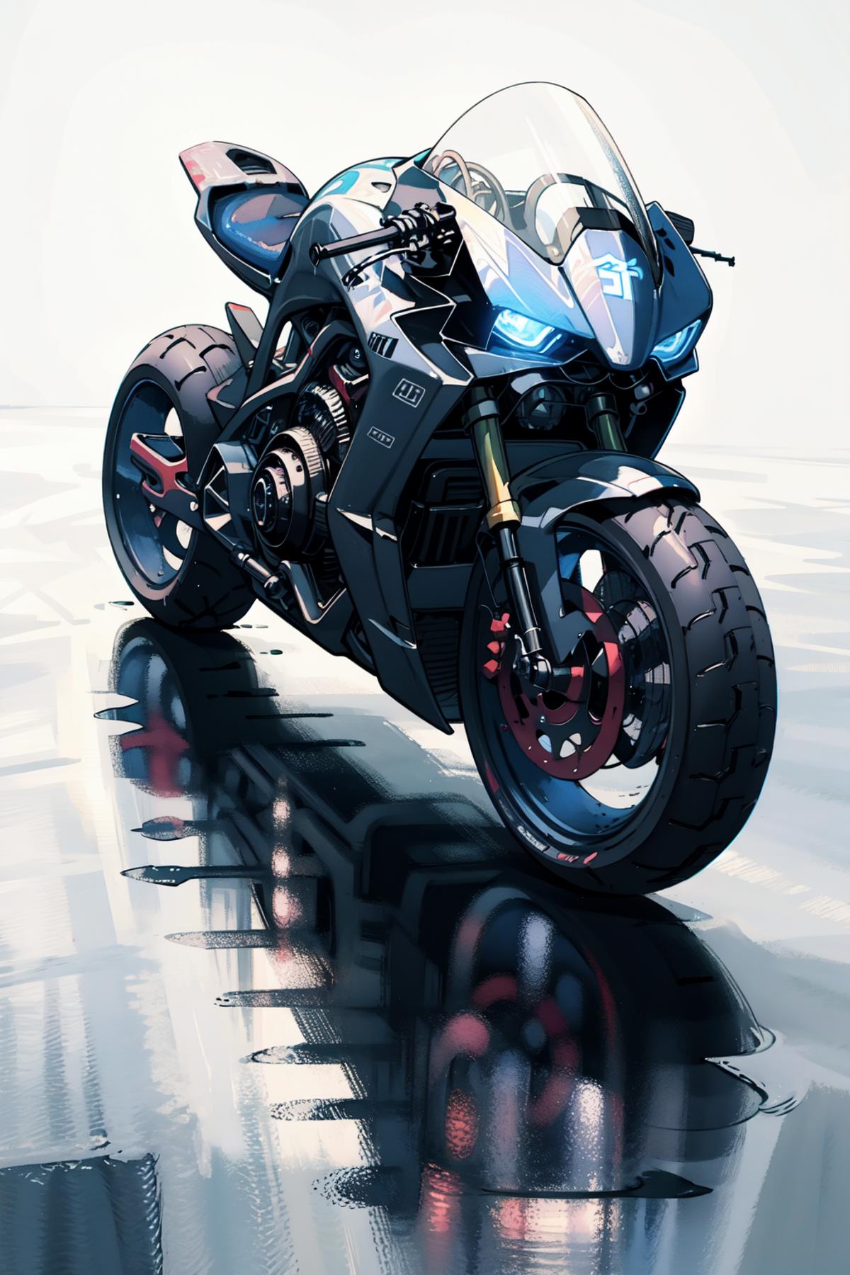 Futuristic Motorcycle Generator Concept image by Junbegun