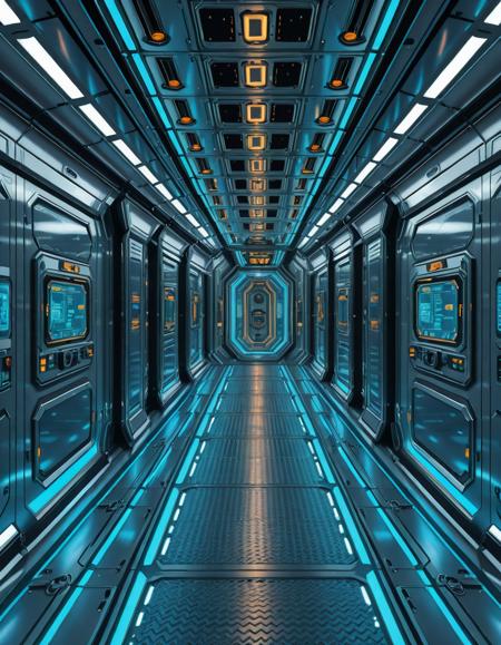 futuristic spaceship corridor v1.0