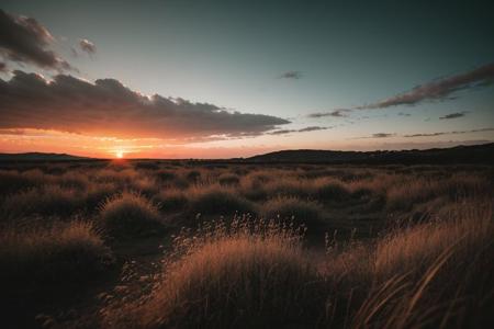 raw photo, a sunset landscape, cozy, photorealistic, high detailed texture, 8k uhd, dslr, soft lighting, high quality, film grain, Fujifilm XT3, highly detailed photography, (muted colors, cinematic, dim colors, soothing tones:1.2), vibrant, insanely detailed, hyperdetailed, (dark shot:1.2), (vsco:0.3), (intricate details:0.9), (hdr, hyperdetailed:1.2)